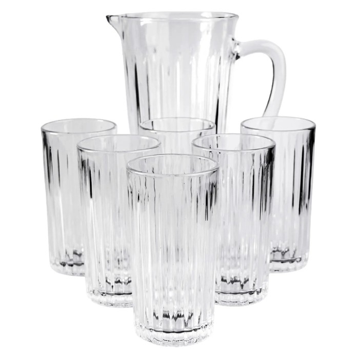 Conjunto Jarra 1L + 6 Copos 320ml Essential Mark Blank